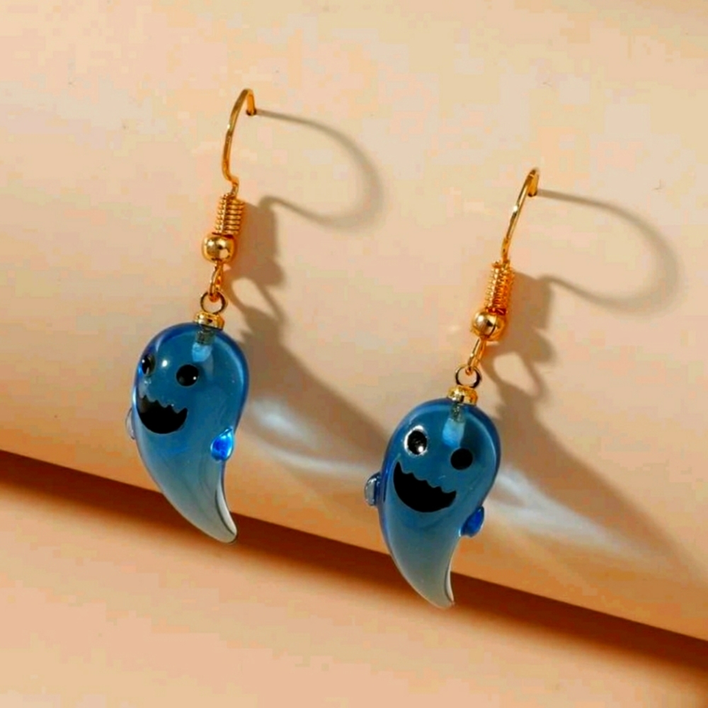 Ghost dangle earrings